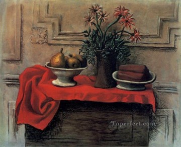 パブロ・ピカソ Painting - ドレッサー上の静物画 1919 年キュビスト パブロ・ピカソ